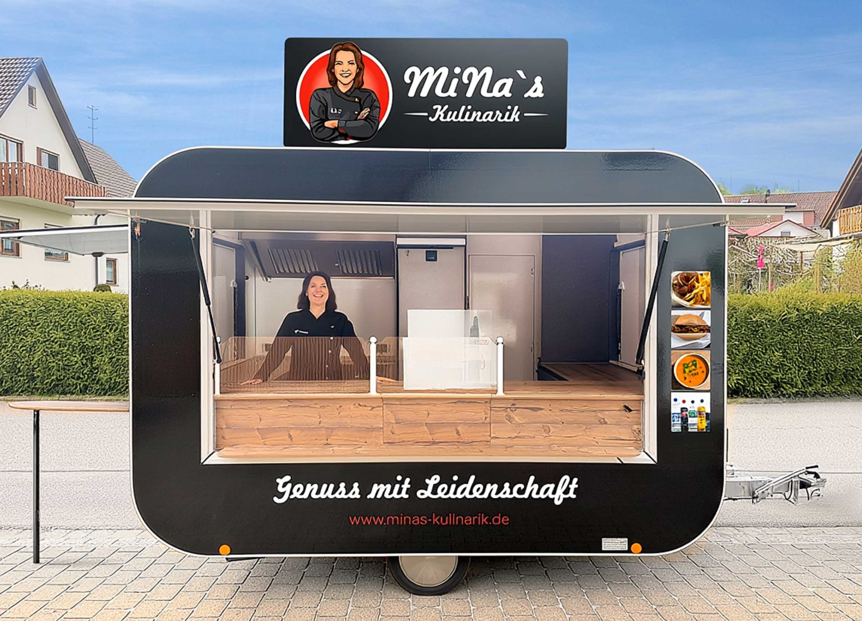 der Streetfood-Trailer von MiNa´s Kulinarik